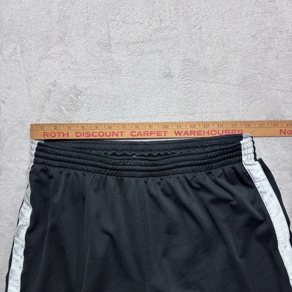 Y2K Nike Mens XXL 2XL Basketball Shorts Black White Dazzle Mesh Athletic